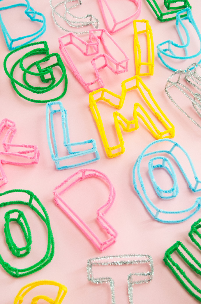 Pipe Cleaner Alphabet