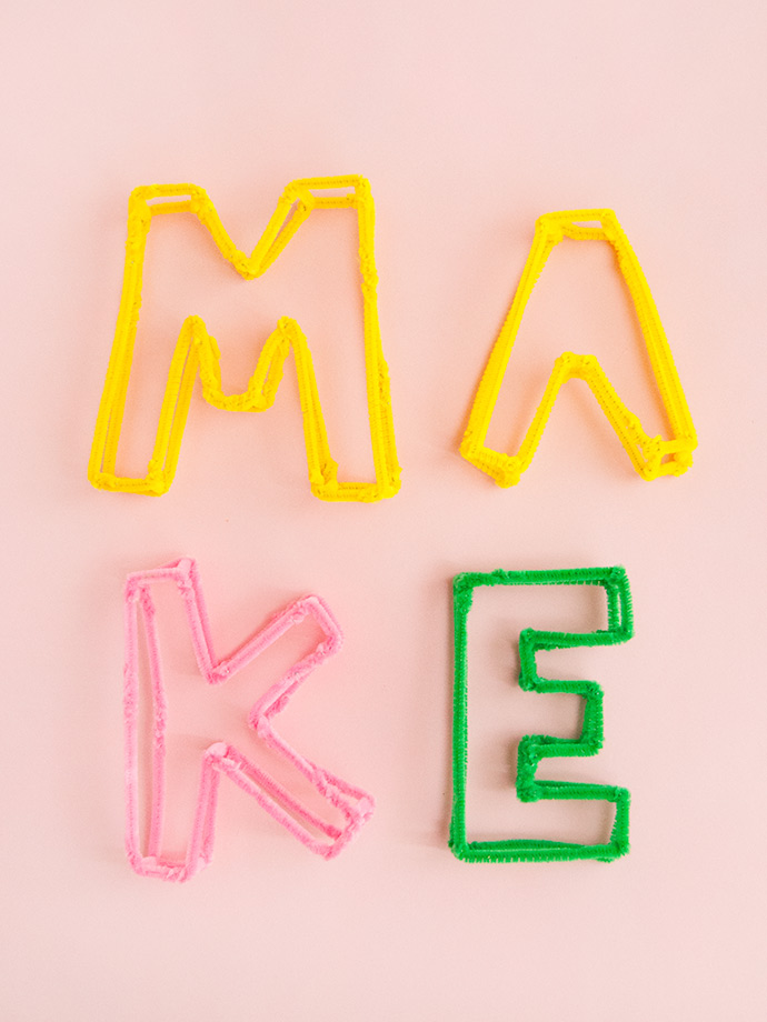 Pipe Cleaner Alphabet