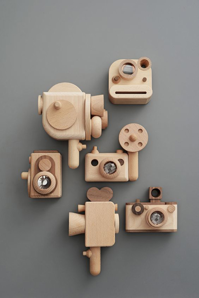 Heirloom Wooden Camera Toys Handmade