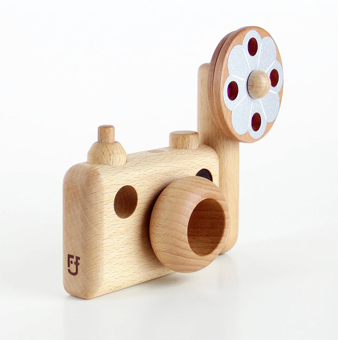 Heirloom Wooden Camera Toys Handmade