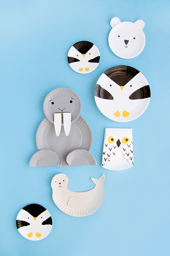 Arctic Animal Paper Plates