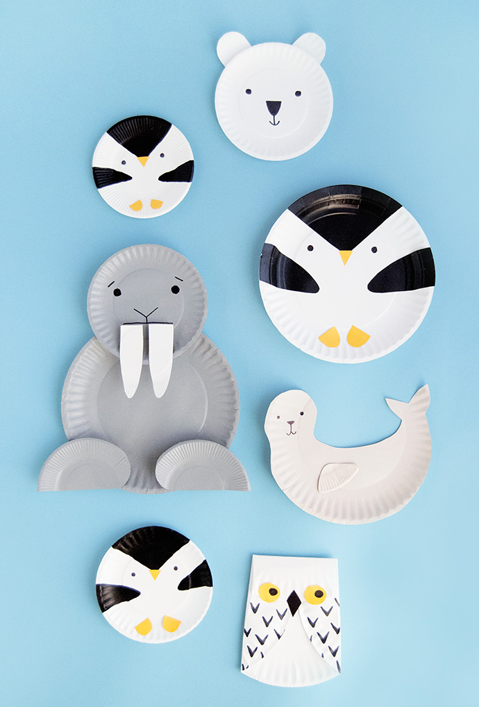 Arctic Animal Paper Plates