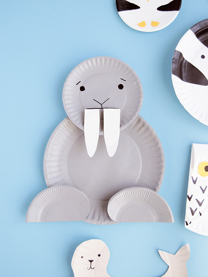 Arctic Animal Paper Plates