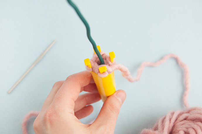 French Knit Monogram Brooch