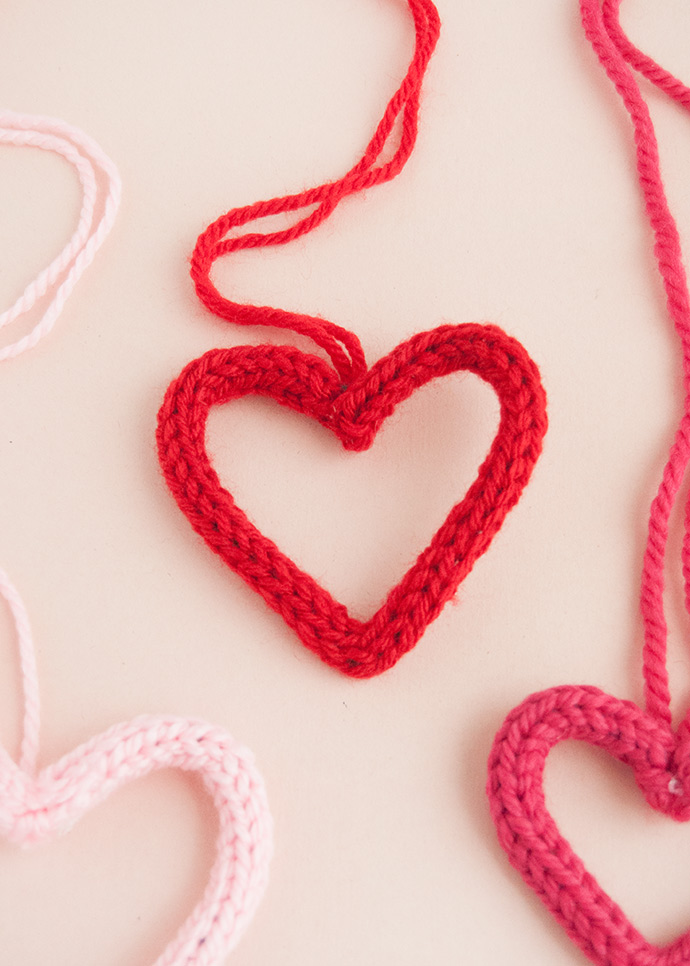 French Knit Valentine's Day Necklaces