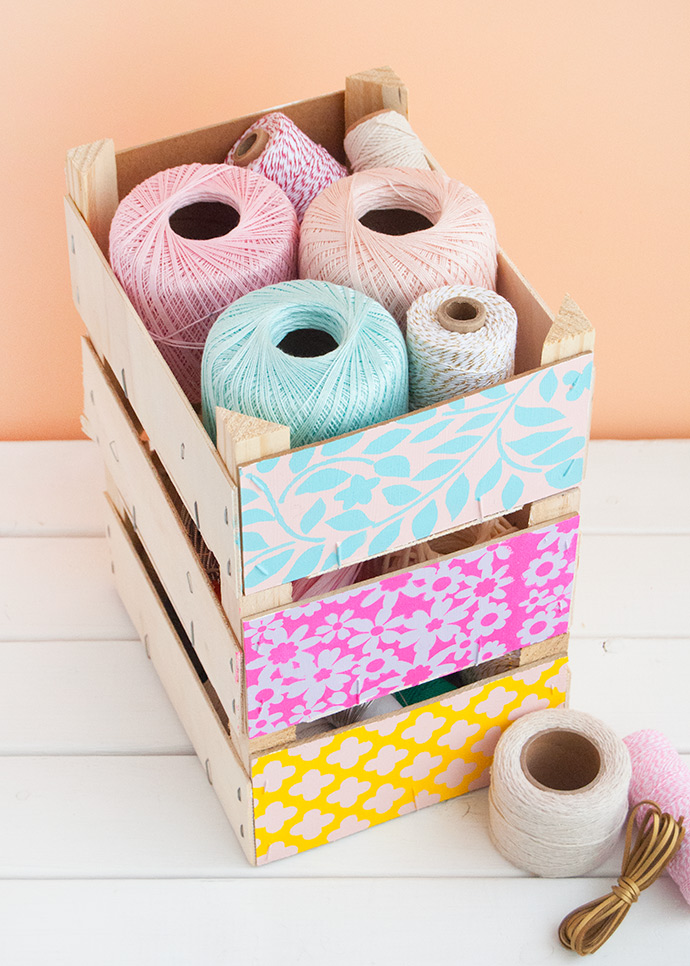 How to Repurpose Clementine Boxes into Storage