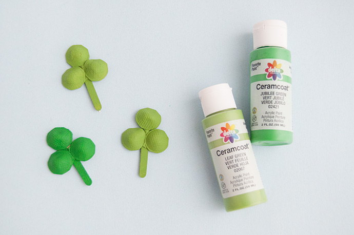 Pasta Shamrock Cupcake Toppers