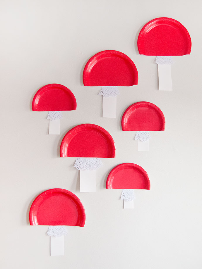 Paper Plate Toadstools