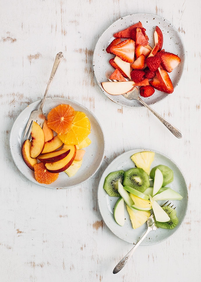 Monochrome Fruit Salad Cups 