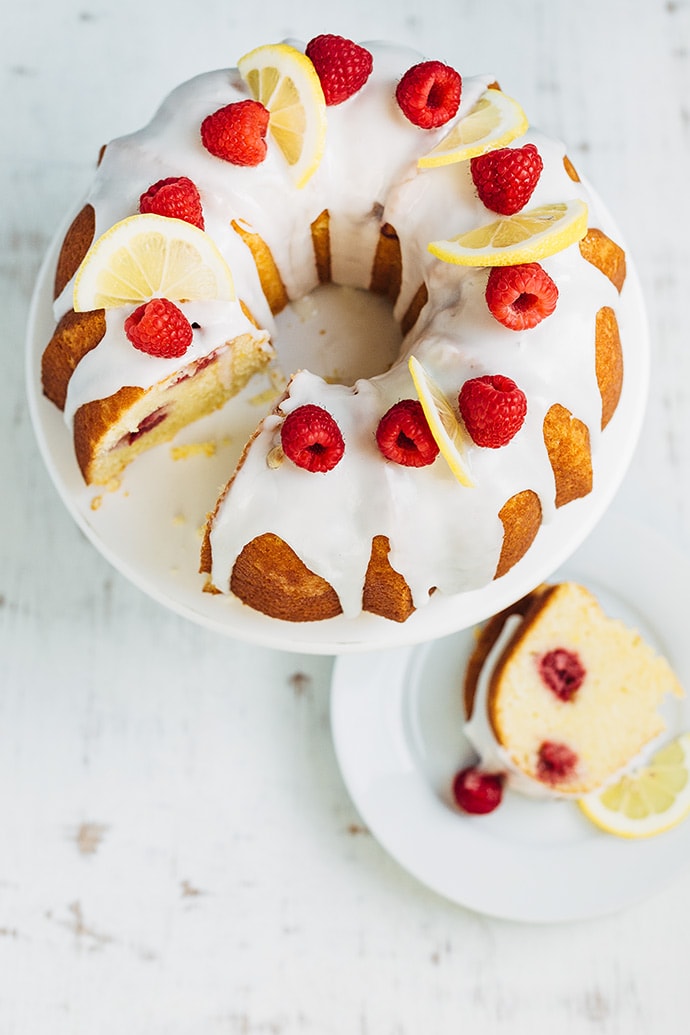 Raspberry Lemon Bundt Cake