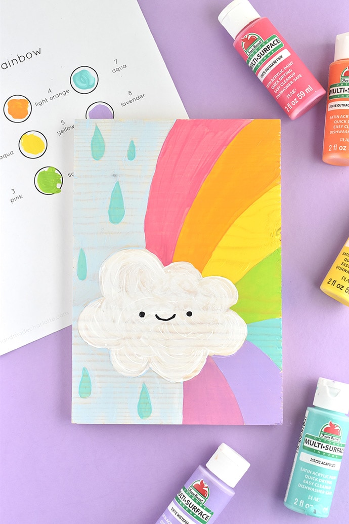 Kids Crafts: Paint by Number - Nothing Is Impossible Canvas Painting - DIY Art Kit