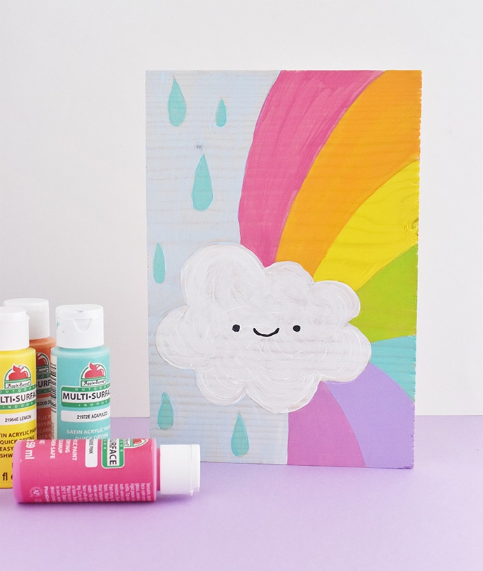 DIY Spring Paint by Number Artwork