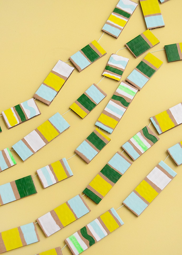 How to Make Painted Cardboard Beads