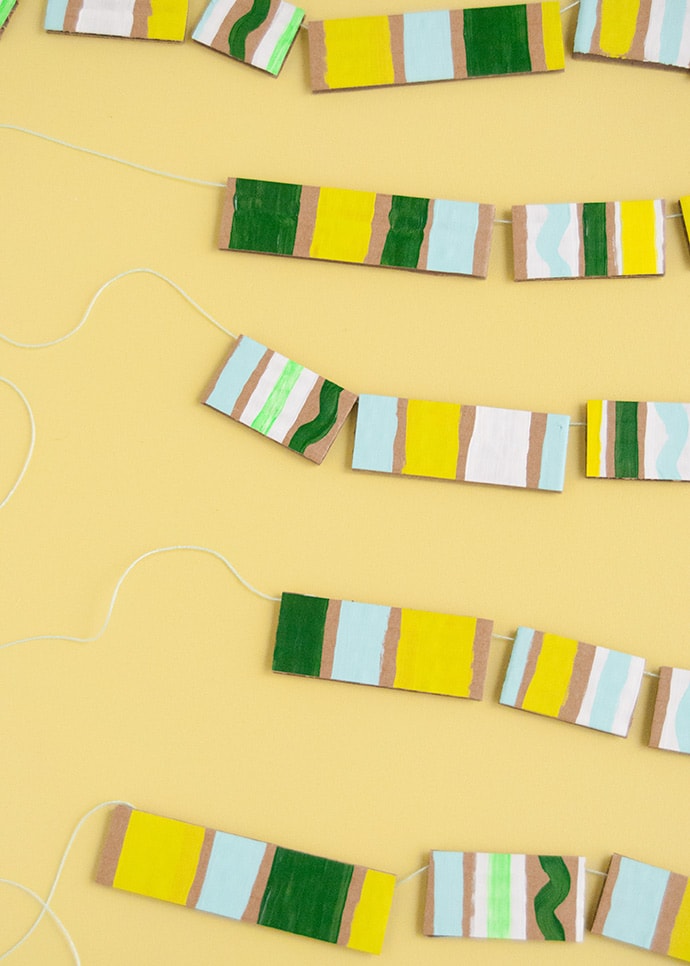 How to Make Painted Cardboard Beads