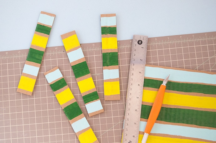 How to Make Painted Cardboard Beads