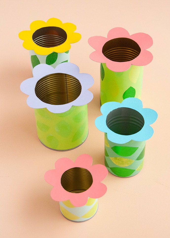 Flower Tin Can Toss