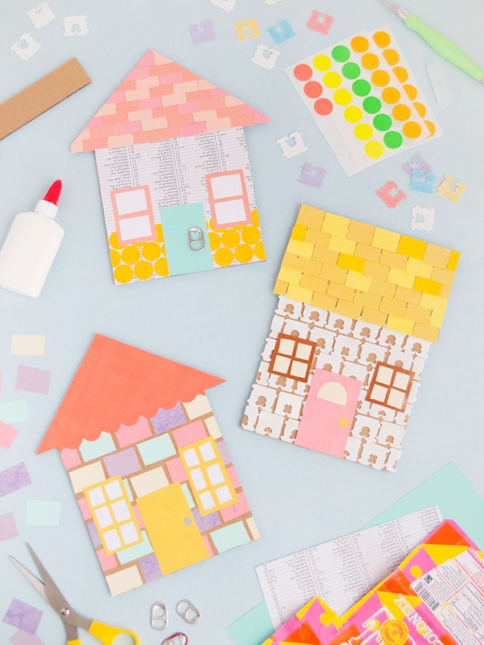 Upcycled House Mosaic Art