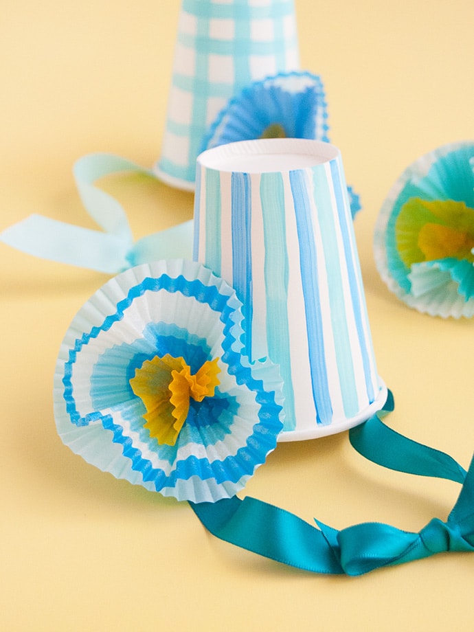 Painted Paper Cup Crafts: Three Ways