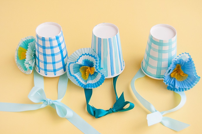 Painted Paper Cup Crafts: Three Ways