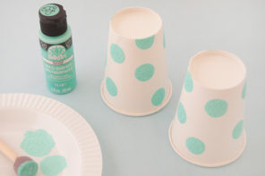 Painted Paper Cup Crafts: Three Ways | Handmade Charlotte