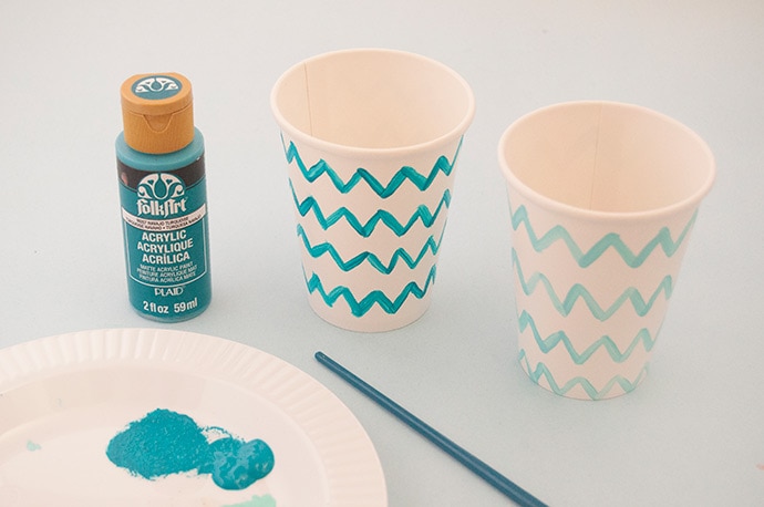 Painted Paper Cup Crafts: Three Ways