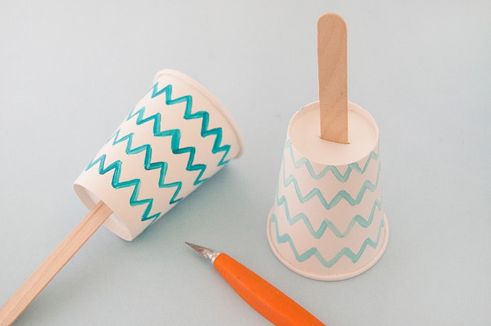 Painted Paper Cup Crafts: Three Ways