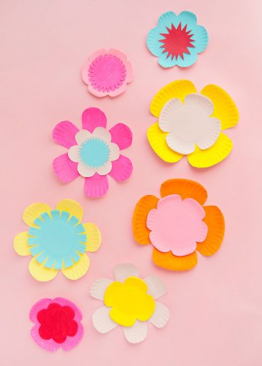 Painted Paper Plate Flowers