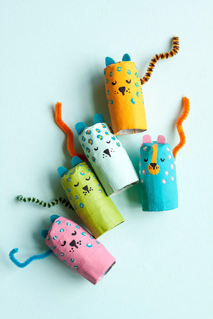 Paper Mache Animal Finger Puppets