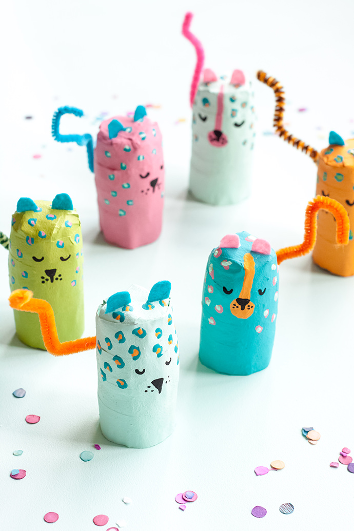 Paper Mache Animal Finger Puppets