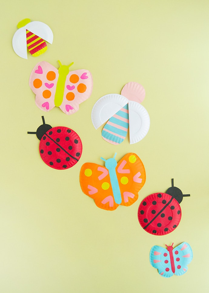 Painted Paper Plate Bugs