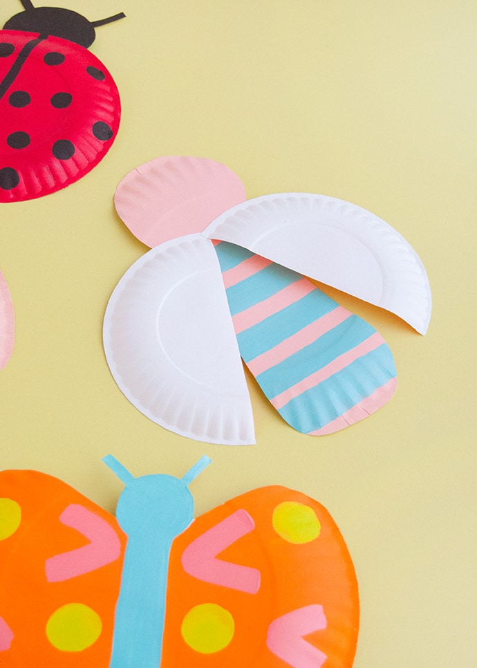 Painted Paper Plate Bugs