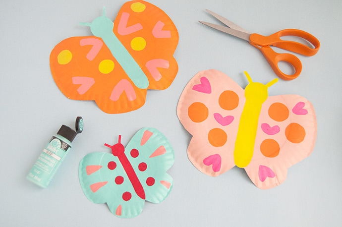 Painted Paper Plate Bugs