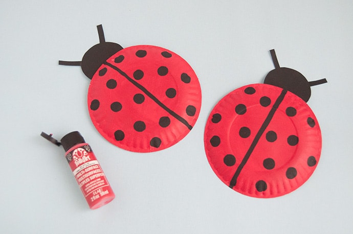 Painted Paper Plate Bugs