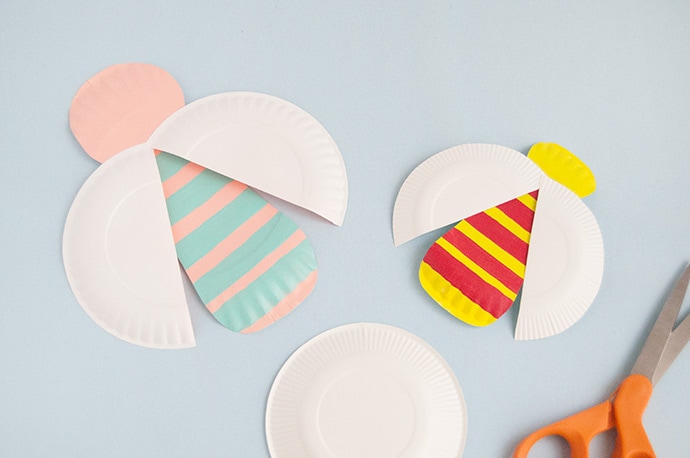 Painted Paper Plate Bugs