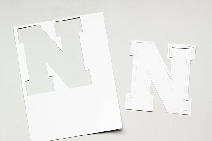 DIY Back-to-School Varsity Letter Invites