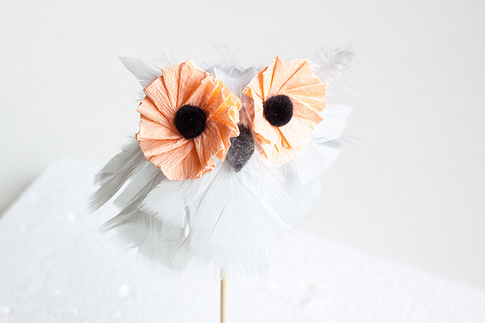 Whimsical Owl Cake Toppers