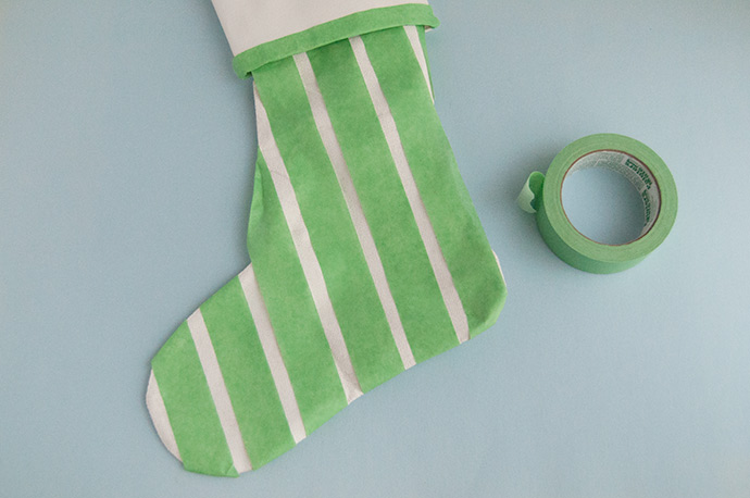 DIY Glitter Christmas Stockings