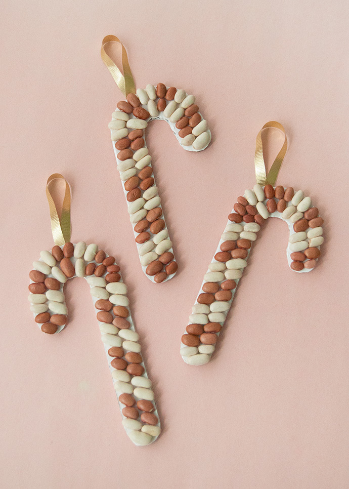 Bean Art Candy Canes