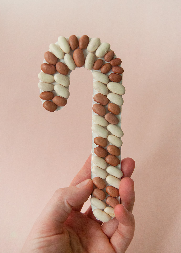 Bean Art Candy Canes