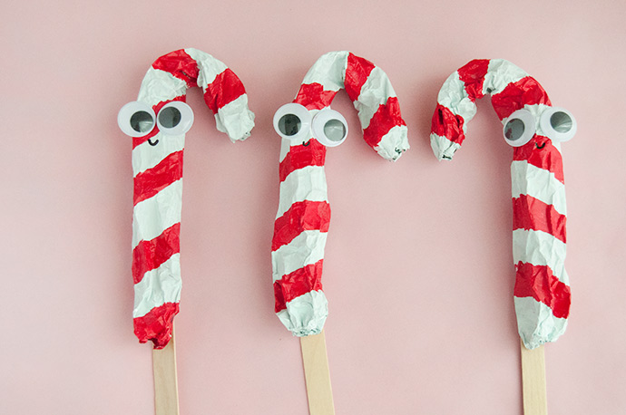 Candy Cane Puppets