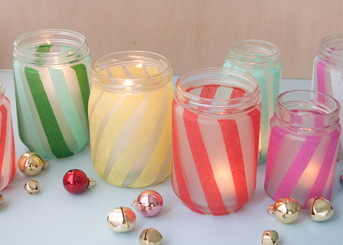 Upcycled Jar Votives