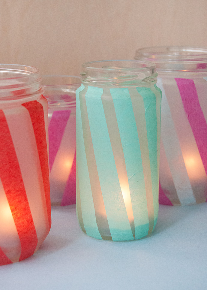 Upcycled Jar Votives