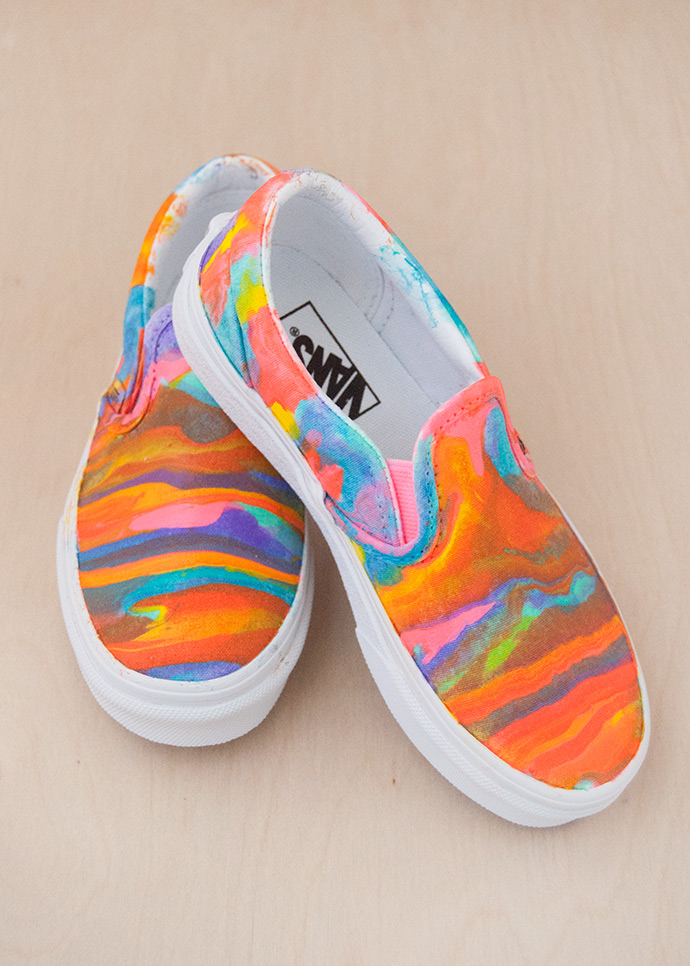 Paint Pouring Shoes