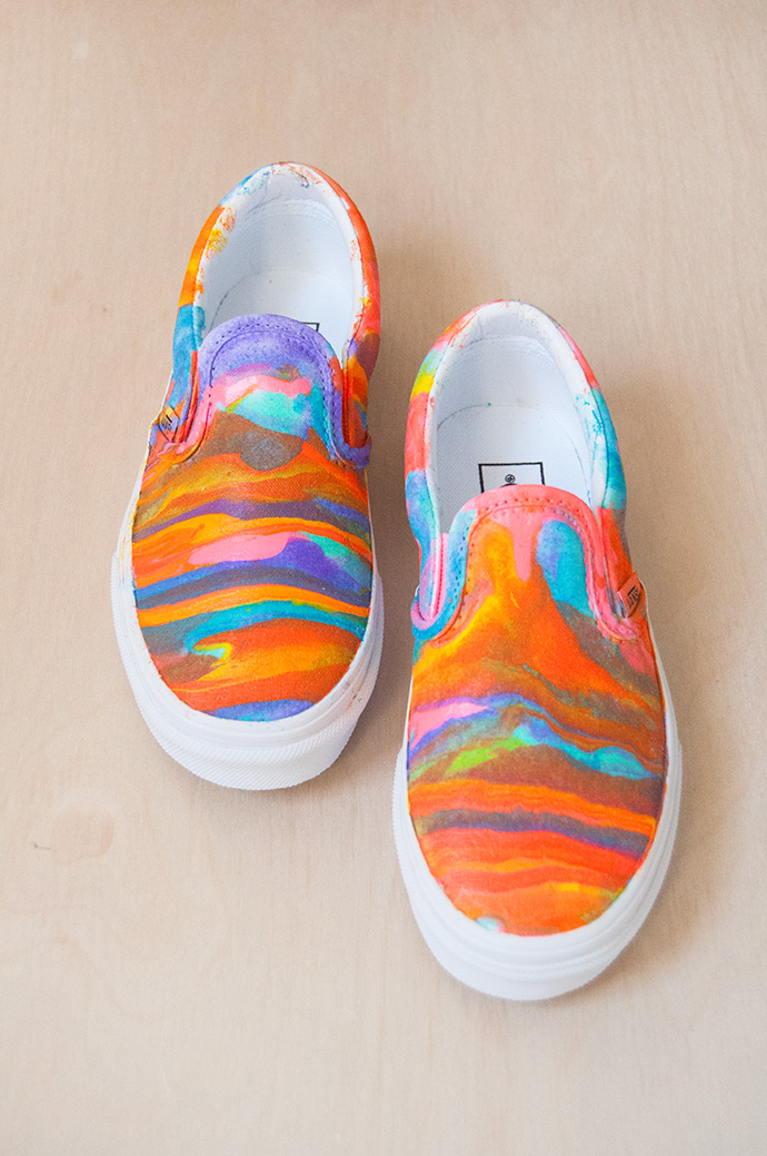 Paint Pouring Shoes