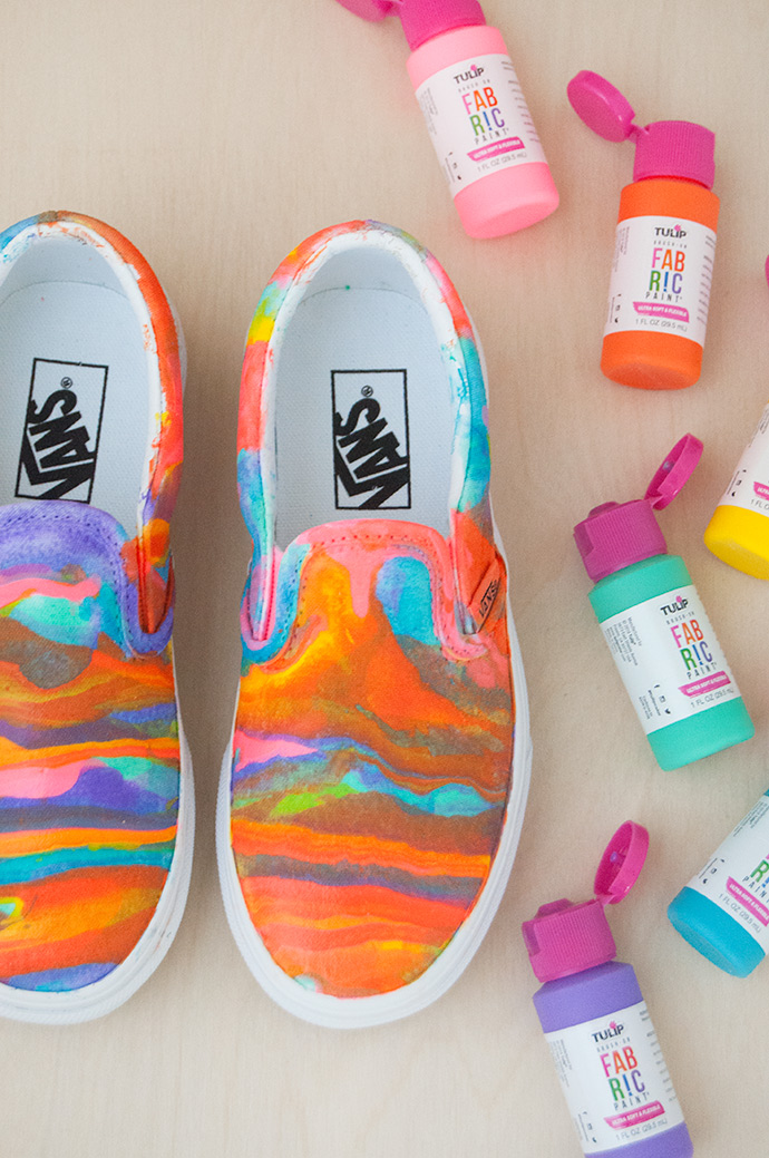 Paint Pouring Shoes