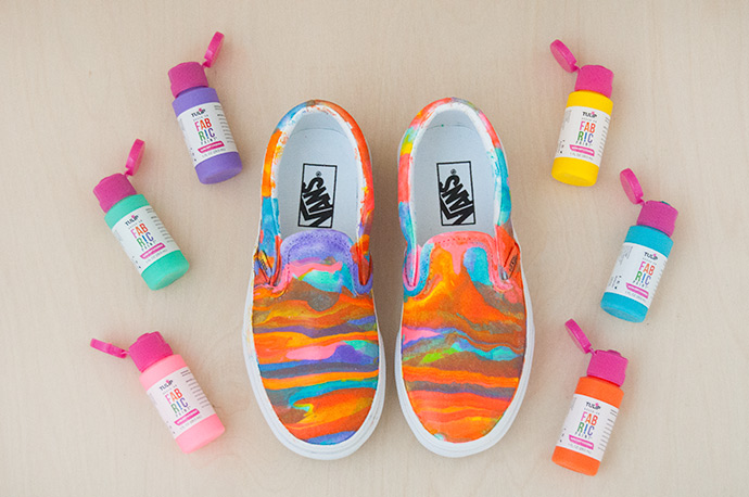 Paint Pouring Shoes