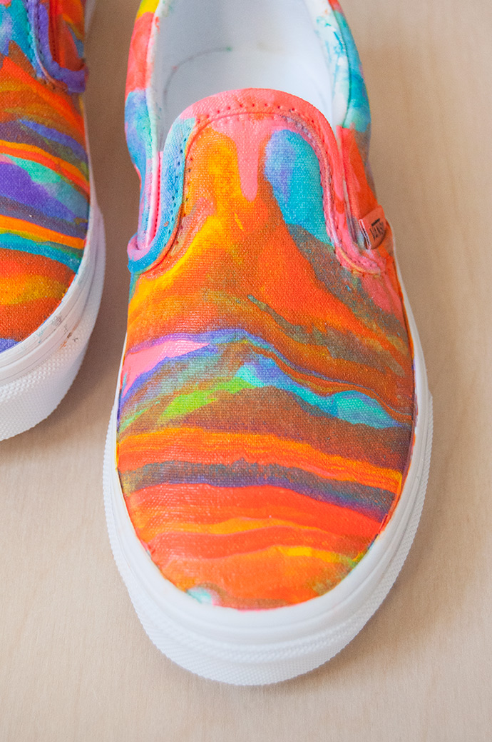 Paint Pouring Shoes