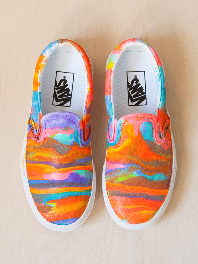 Paint Pouring Shoes