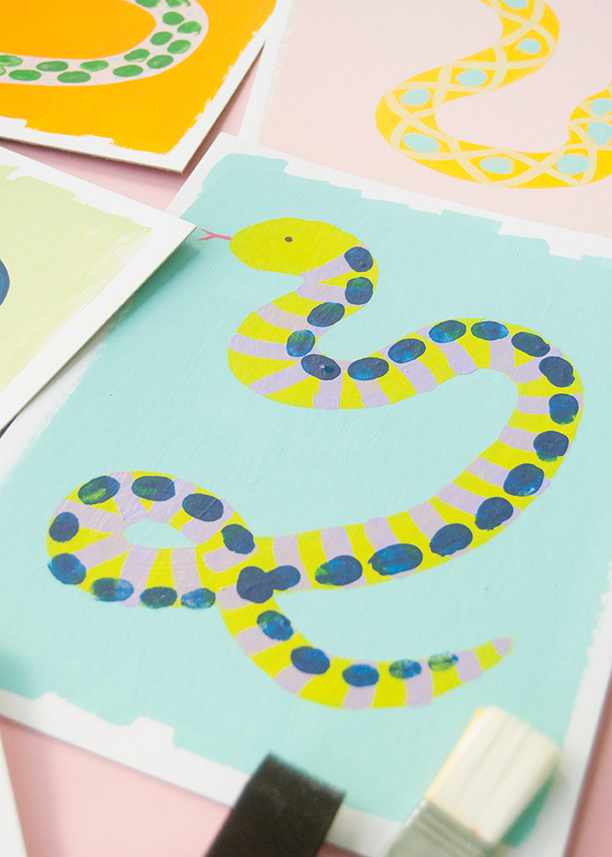 Snake Thumbprint Art