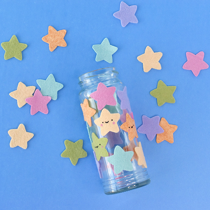 Kawaii Star Jar Night Light